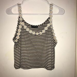 Boutique Cropped Sunflower Tank